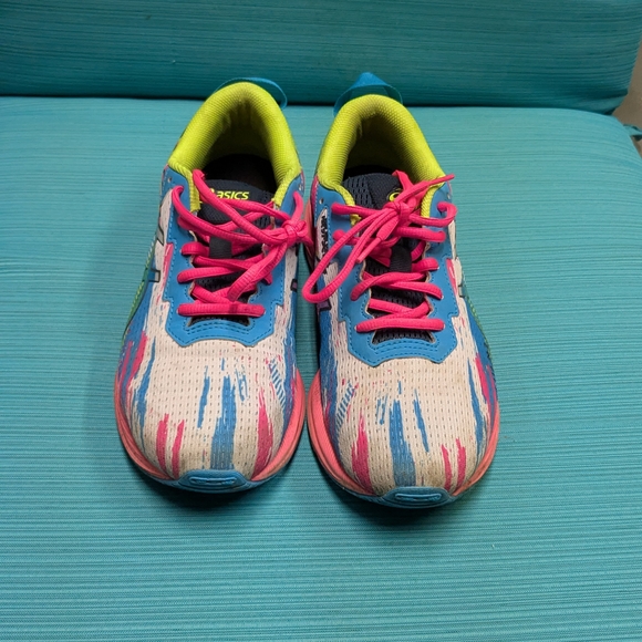 Men\'s ASICS Multicolor Running Shoes with Pink and Blue Highlights - 6.5 main image 5